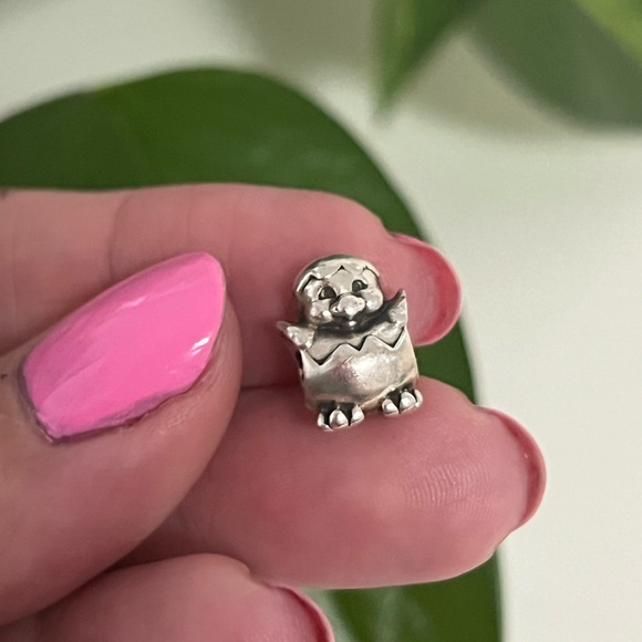 Rare Vintage Pandora Spring Chicken Easter Egg Hatching Charm 🐣 - Picture 4 of 11